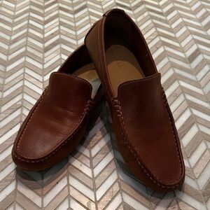 Cole Haan Rich Brown Leather Slip-Ons